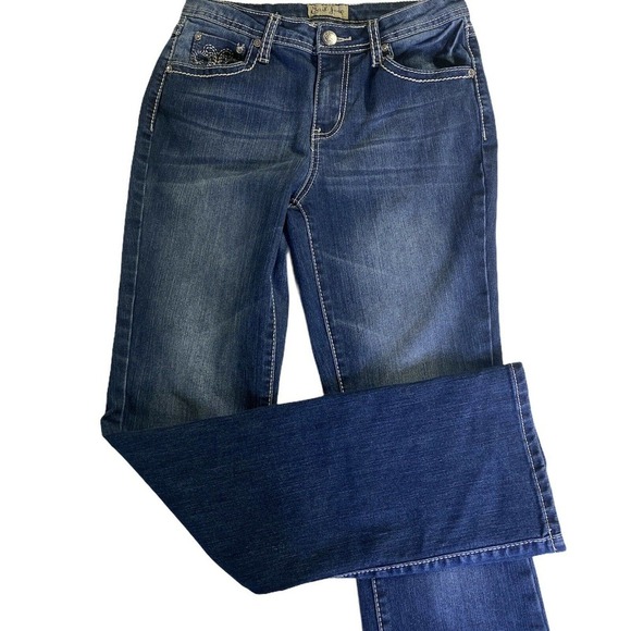 EARL Jean Women Bootcut Size 6 Mid Rise Western Cowboy - Picture 2 of 9